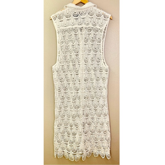 The Laundry Room California Crochet Lace Sleeveless Midi Swim Cover-Up Dress - Picture 3 of 7